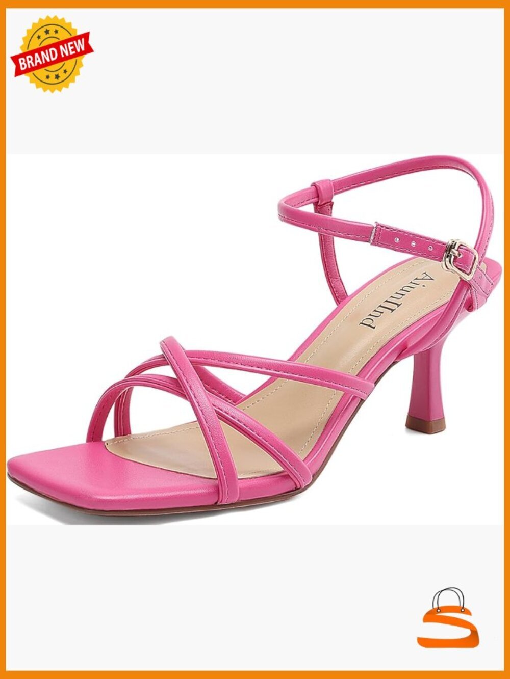 Square Open Toe Kitten Heels Strappy Ankle Strap Sandals Wedge Shoes